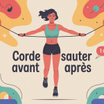 1 mois corde à sauter avant/après illustration transformation
