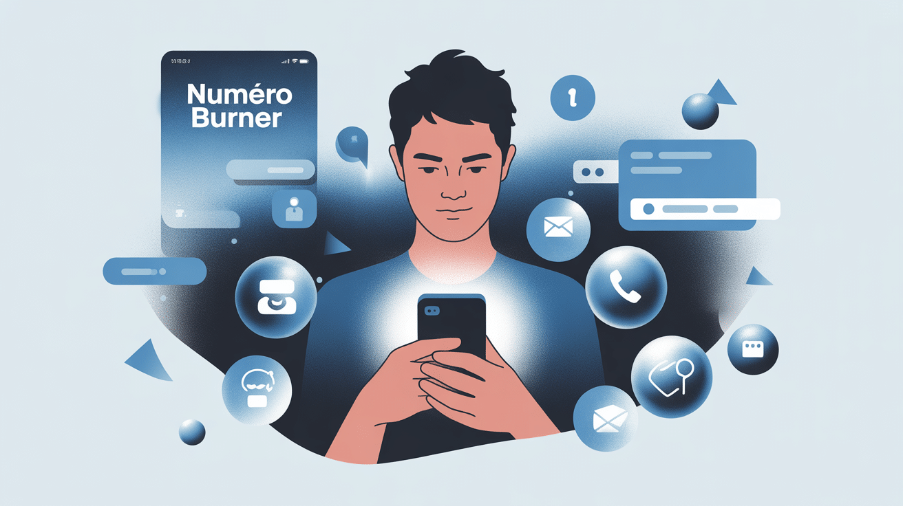 illustration b u r n e r confidentialité smartphone