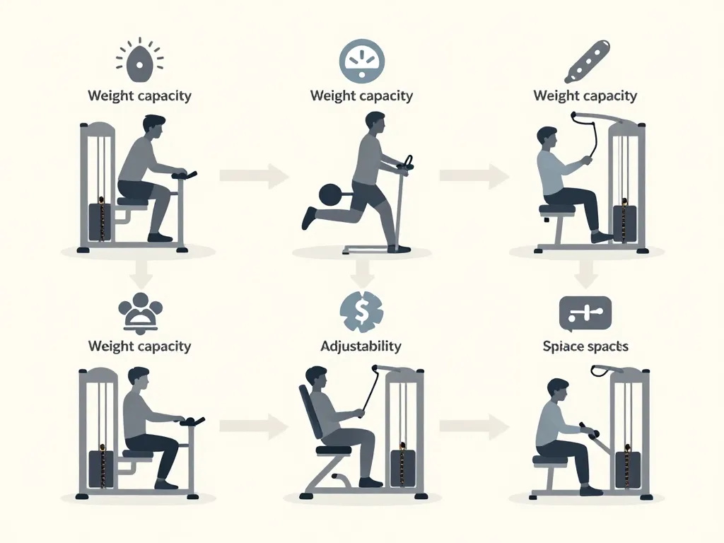 diagramme critères choix machine musculation pour jambes