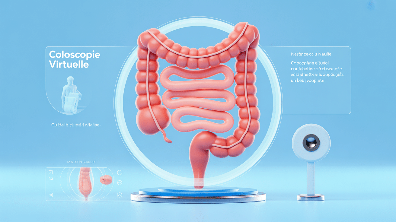 illustration coloscopie virtuelle scanner moderne