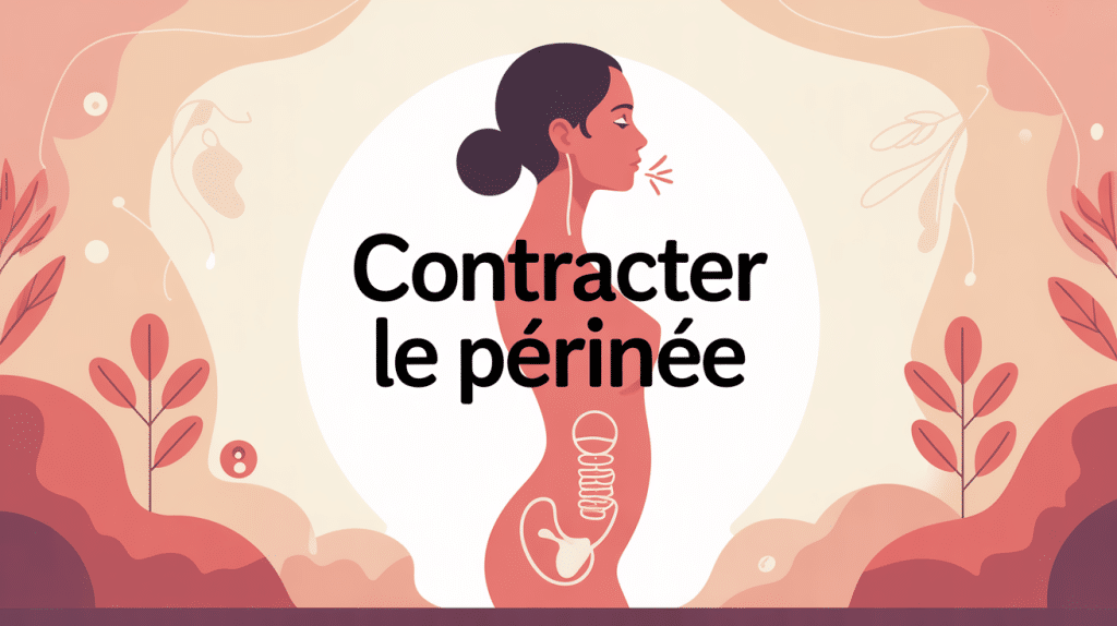 comment contracter le périnée illustration féminine respiration soutien pelvien