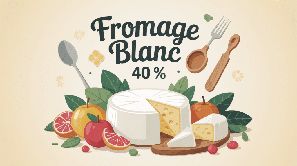 fromage blanc 40 matiere grasse pot fruits cuisine