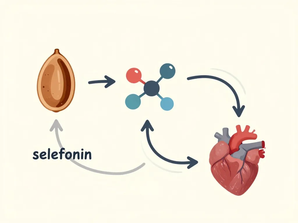 griffonia et rythme cardiaque, diagramme concept et sérotonine