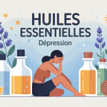 huile essentielle depression illustration bien-être émotionnel