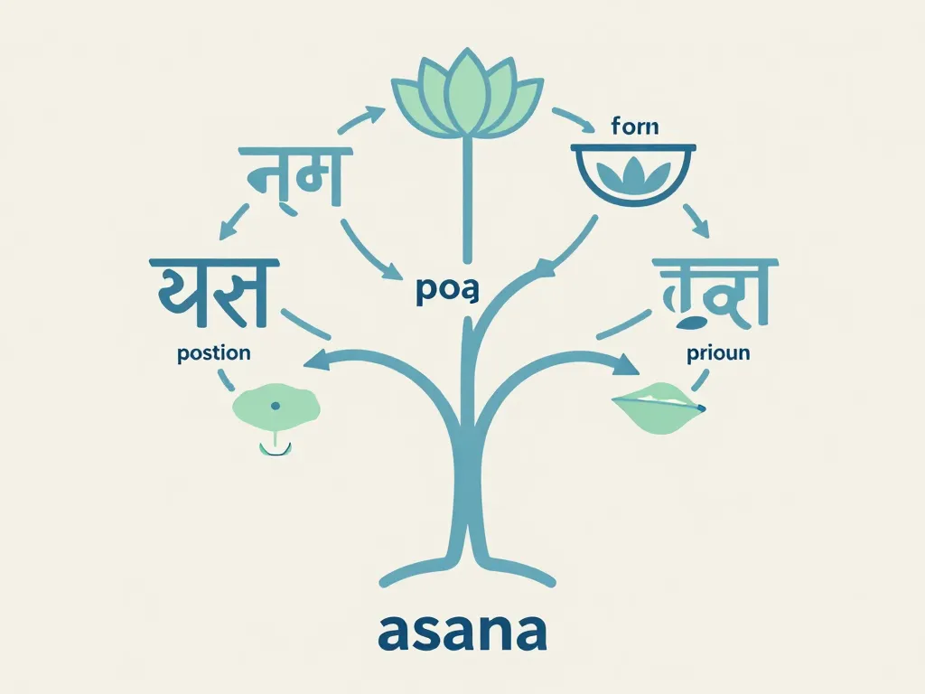 Diagramme construction noms postures de yoga 6 lettres
