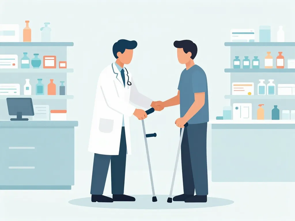 pharmacien ajuste béquille louer béquille pharmacie sans ordonnance