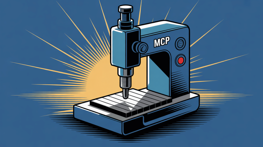 illustration machine a frapper mcp atelier industriel