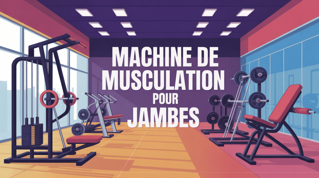 illustration machine musculation pour jambes salle sportive moderne