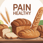 Illustration pain healthy complet levain multicéréales sans gluten