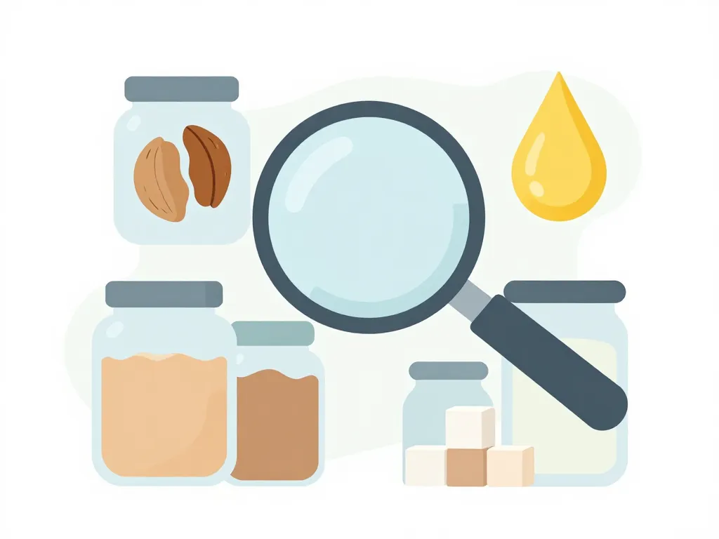 illustration analyse étiquette nutrition pâte à tartiner protéinée