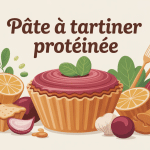 image gourmande et saine de pâte à tartiner protéinée