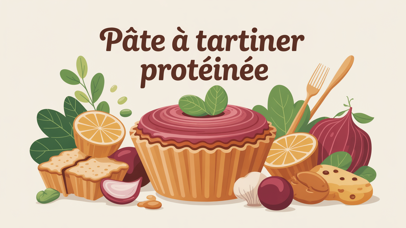 image gourmande et saine de pâte à tartiner protéinée
