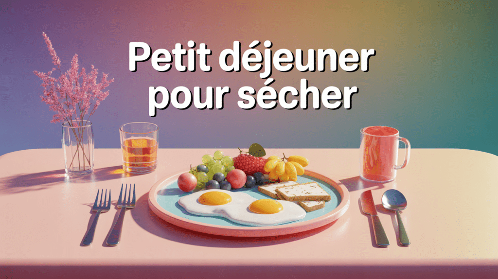 petit dejeuner pour secher assiette œufs avoine fruits oléagineux