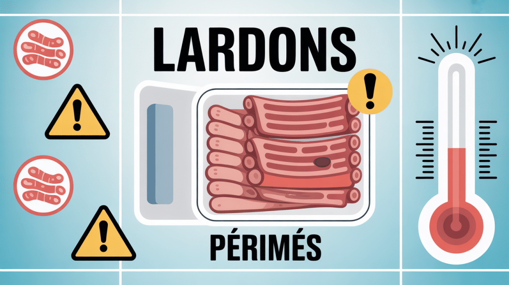 peut on manger des lardons périmés paquet réfrigérateur danger