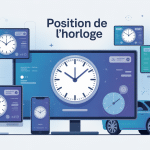 Illustration position de l'horloge sur TV, PC, mobile, voiture