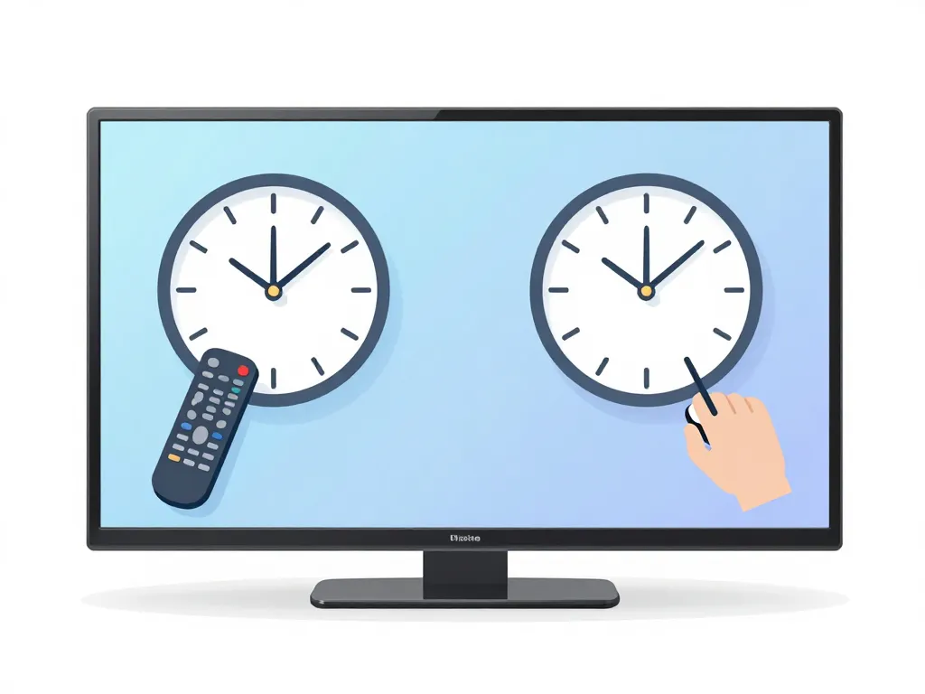 Ajuster position de l'horloge sur écran TV et ordinateur