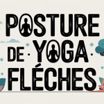 posture de yoga mots fleches grille illustration zen