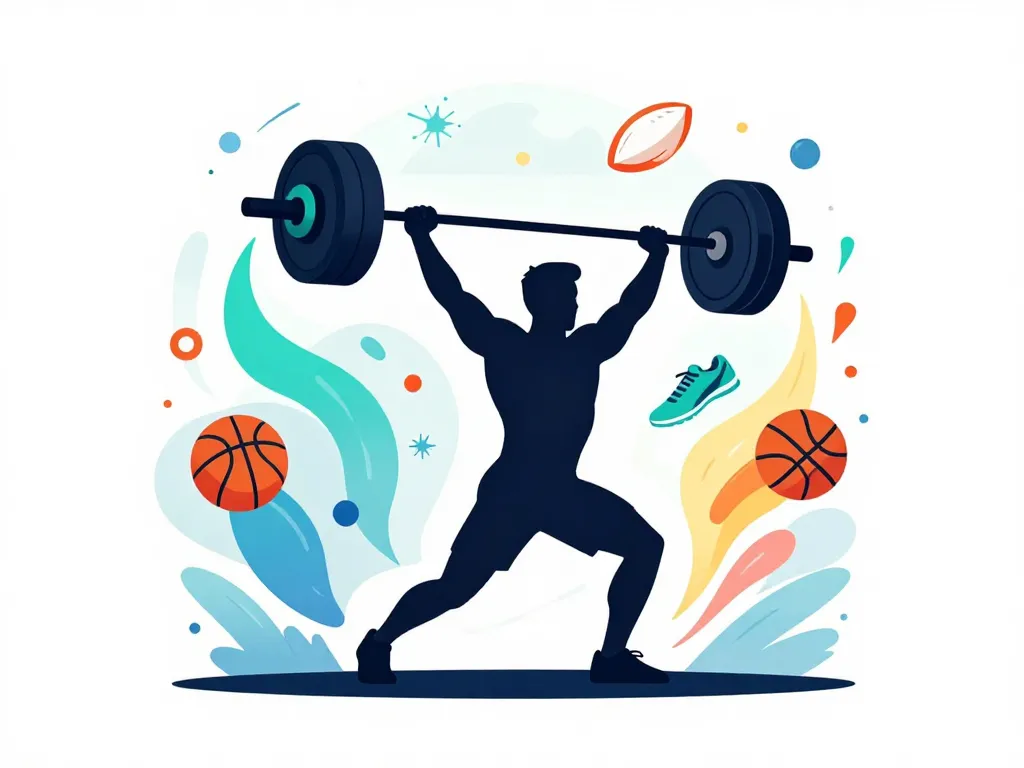 Power snatches bénéfices illustrés symboliquement