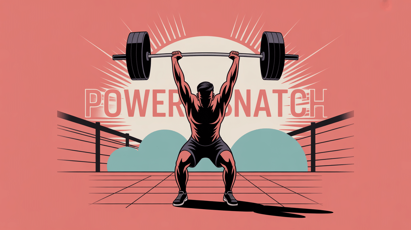 Illustration moderne du power snatches