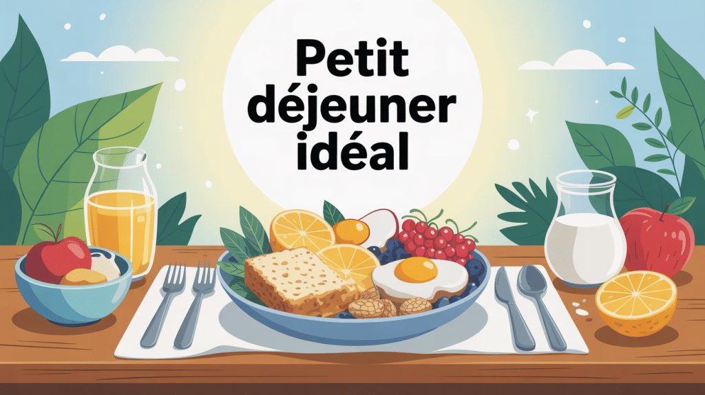 quel est le petit dejeuner ideal assiette équilibrée matin