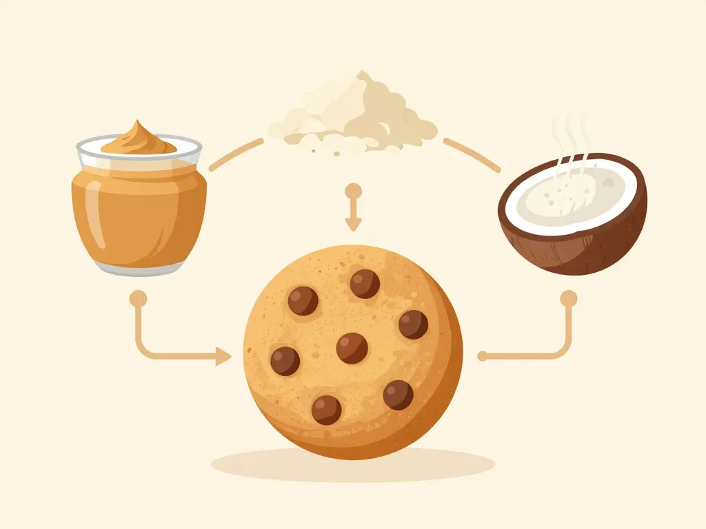 ingrédients healthy pour cookies beurre de cacahuète