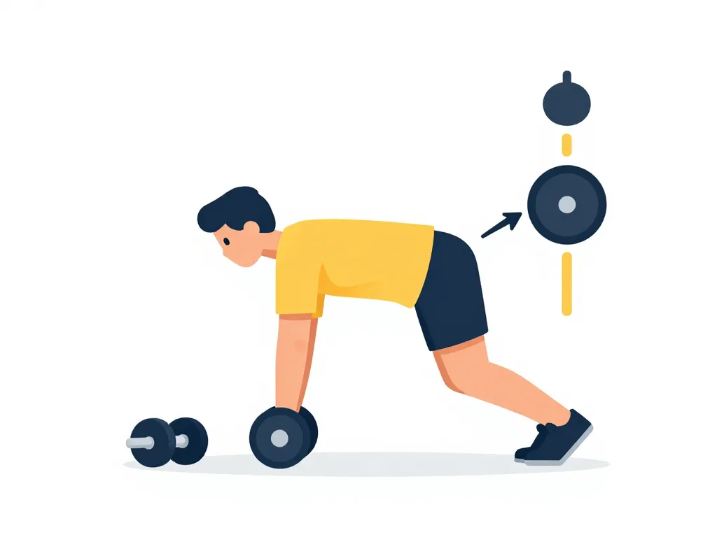 schema technique souleve de terre jambes tendues avec halteres phases mouvement