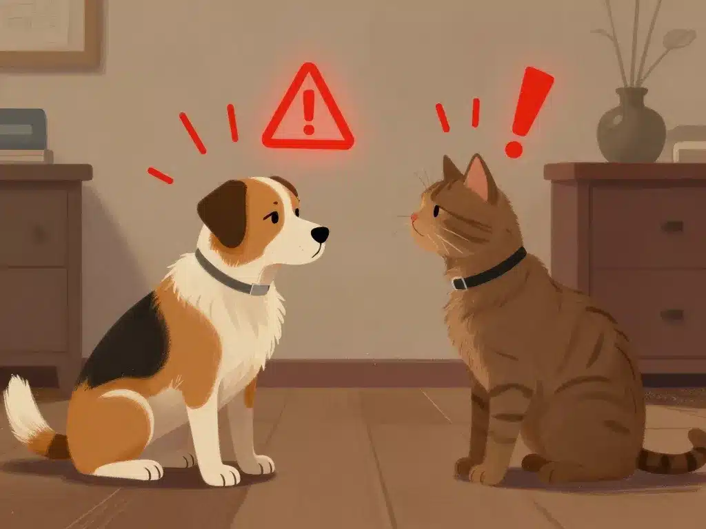 Chien chat vomi de la mousse signes d'alerte