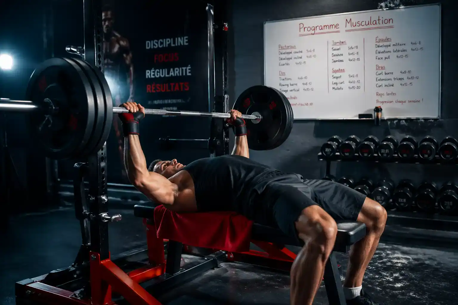 programme musculation sportif développé couché