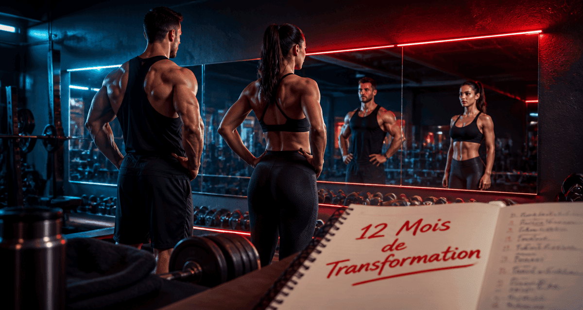 1 an de musculation avant apres homme femme