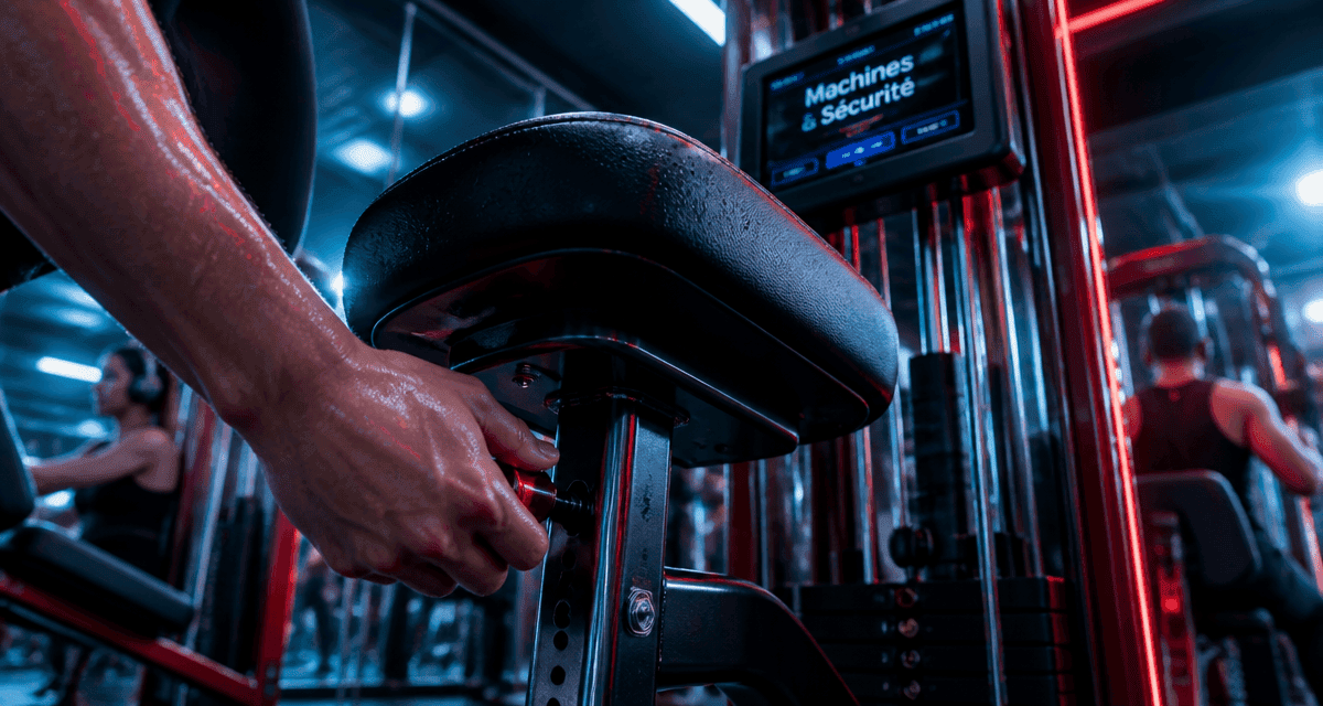 Ajustement machine en salle de sport