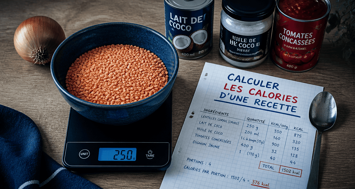 calculer les calories d une recette avec balance et ingrédients