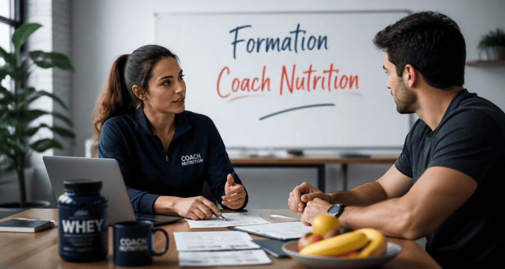 Coach en nutrition formation discussion client