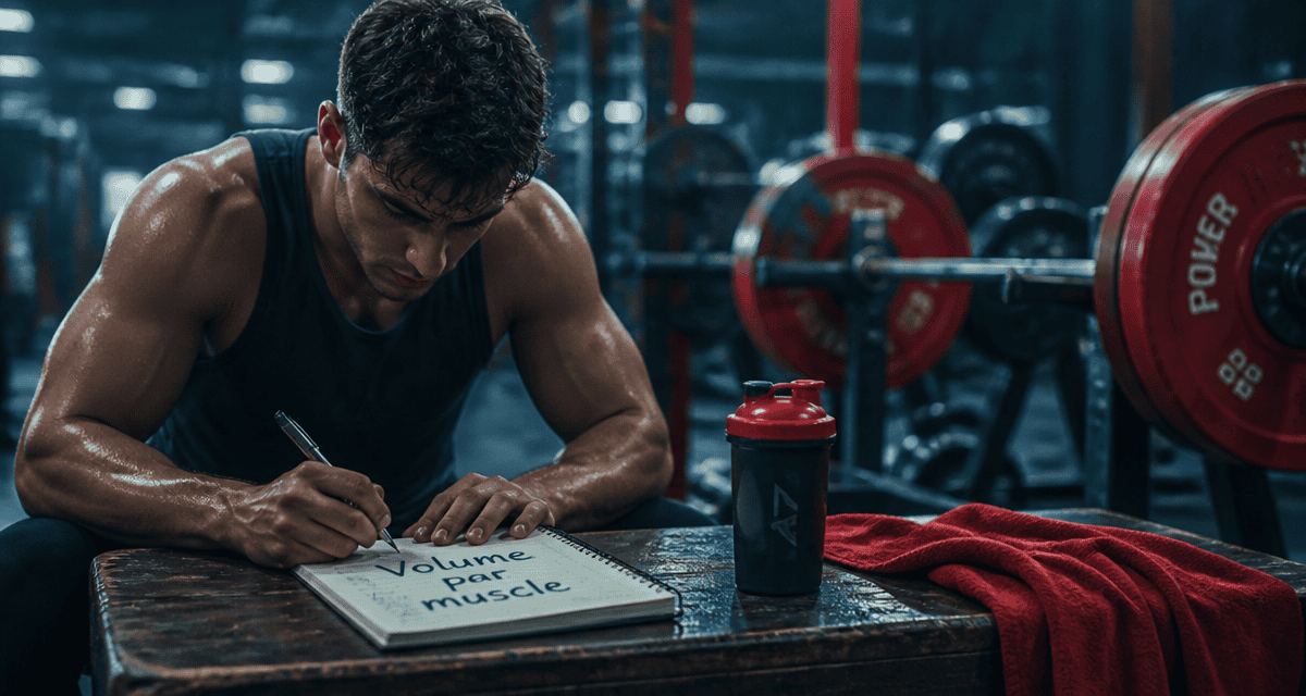 combien de serie par muscle carnet entraînement