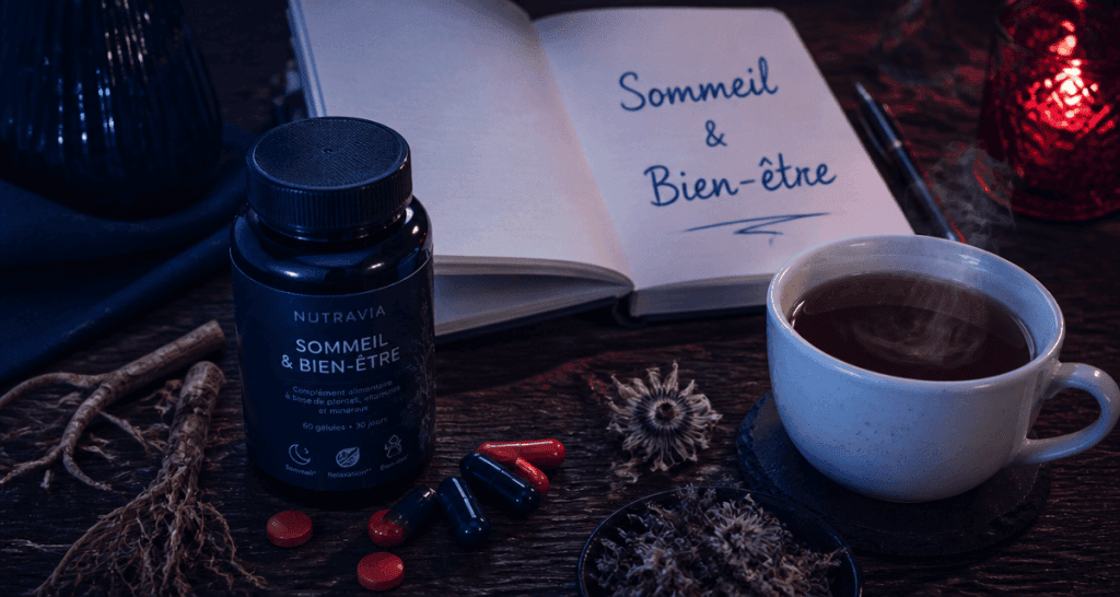complements alimentaires pour dormir sur table avec infusion et plantes