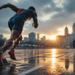courir combien de fois par semaine coureur piste lever du soleil