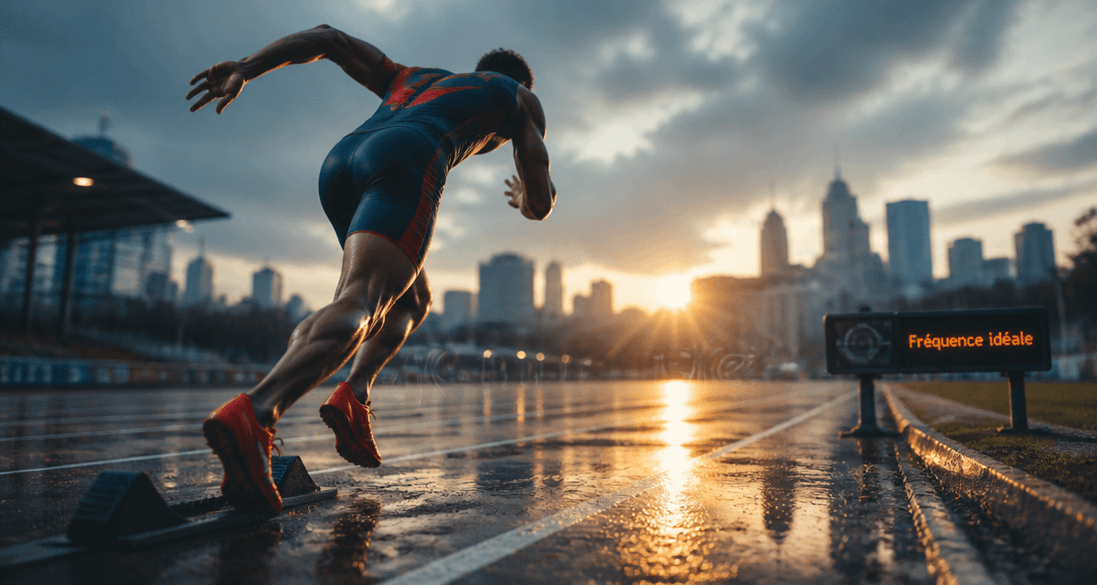 courir combien de fois par semaine coureur piste lever du soleil