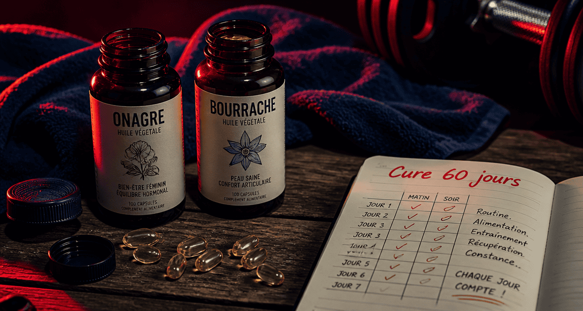 cure onagre bourrache combien de temps flacons capsules planning