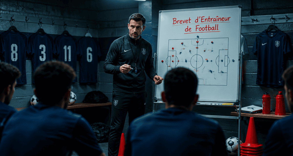 diplôme entraîneur foot prix, coach devant tableau tactique
