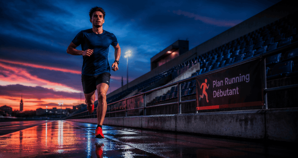 entrainement a la course coureur lever du soleil