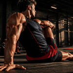 étirements musculation athlète salle