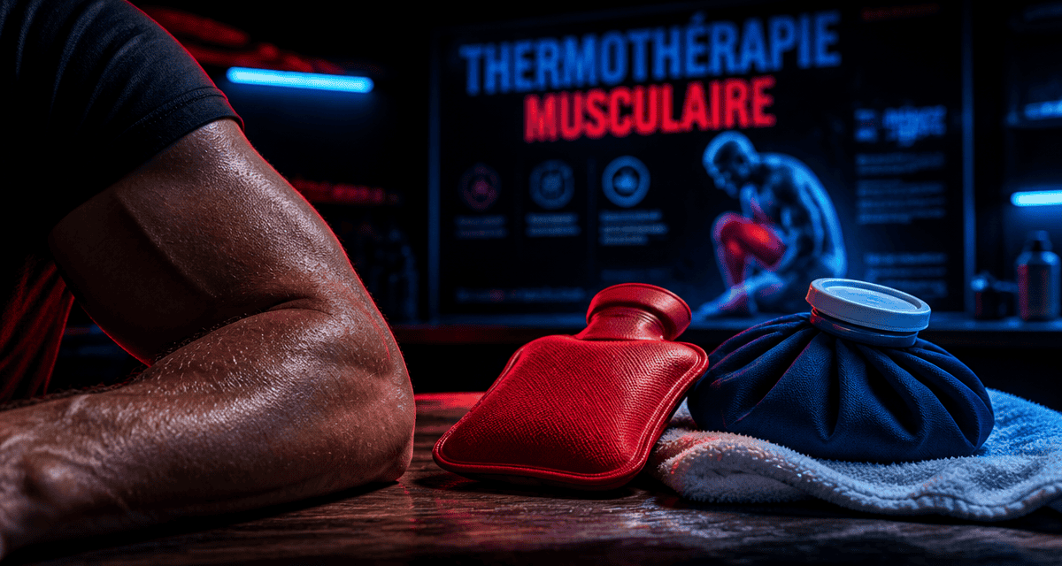 Froid ou chaud sur contracture, bouillotte et glace sur table