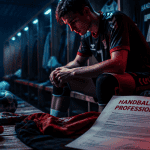 handballeur pro contrat vestiaire