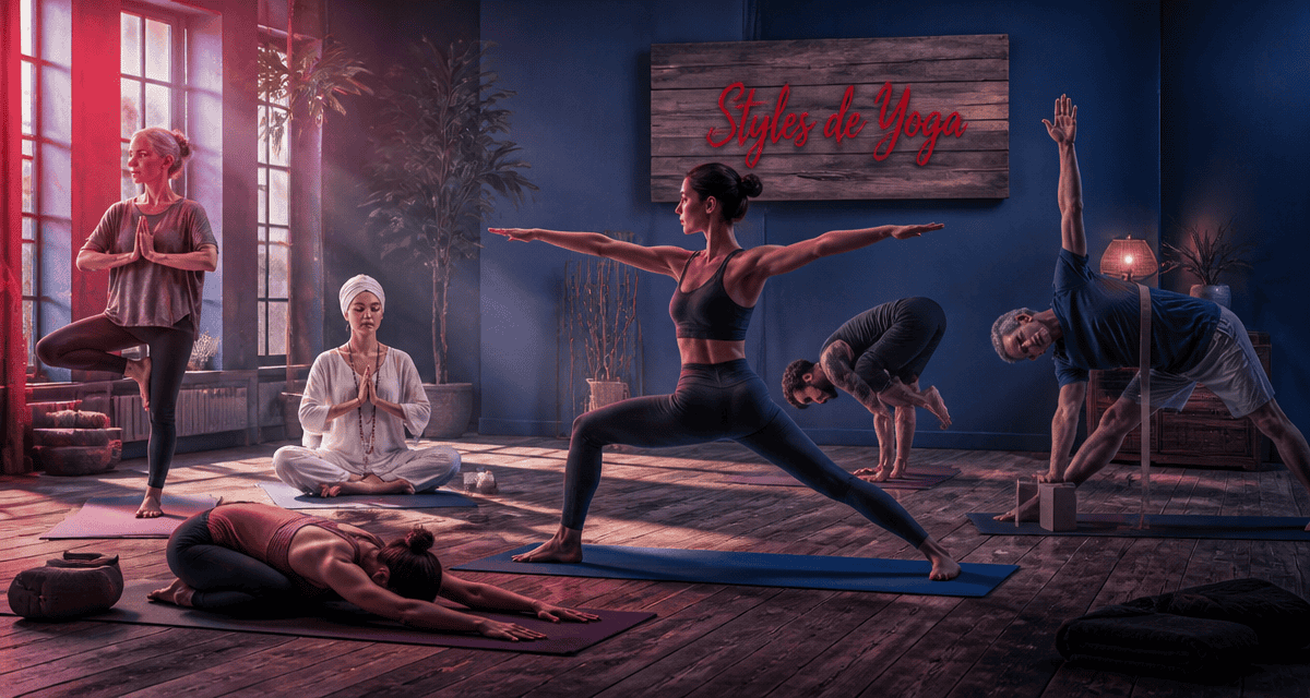 Les differents types de yoga pratiqués en groupe