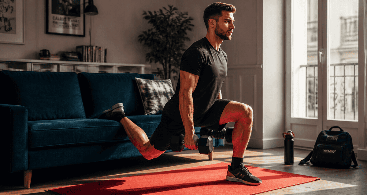 musculation jambes maison homme squat bulgare