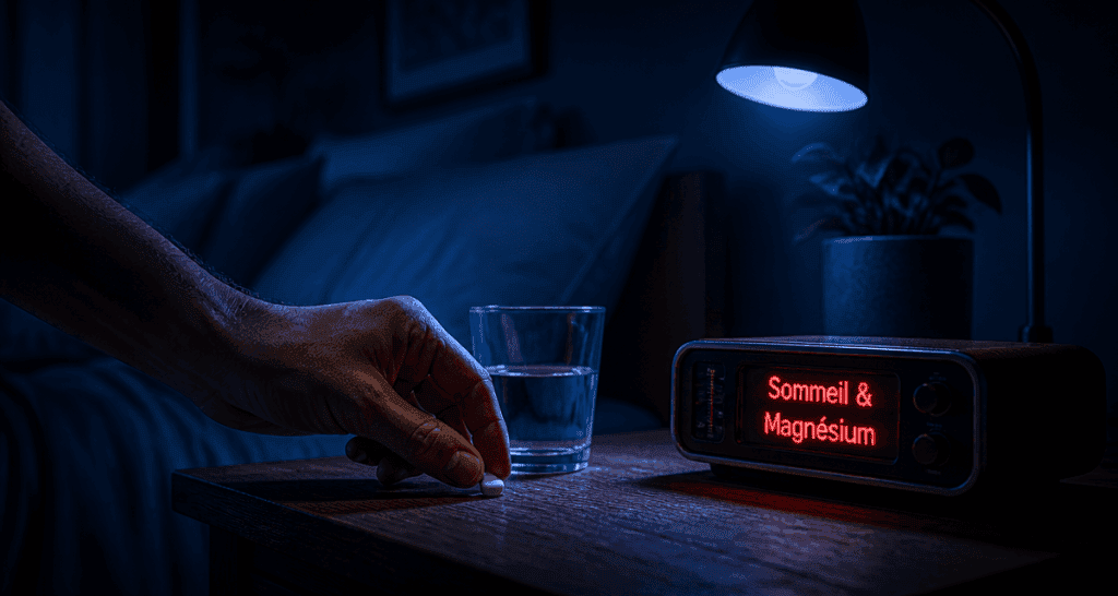 quel magnesium pour le sommeil, comprimé bisglycinate sur table de chevet