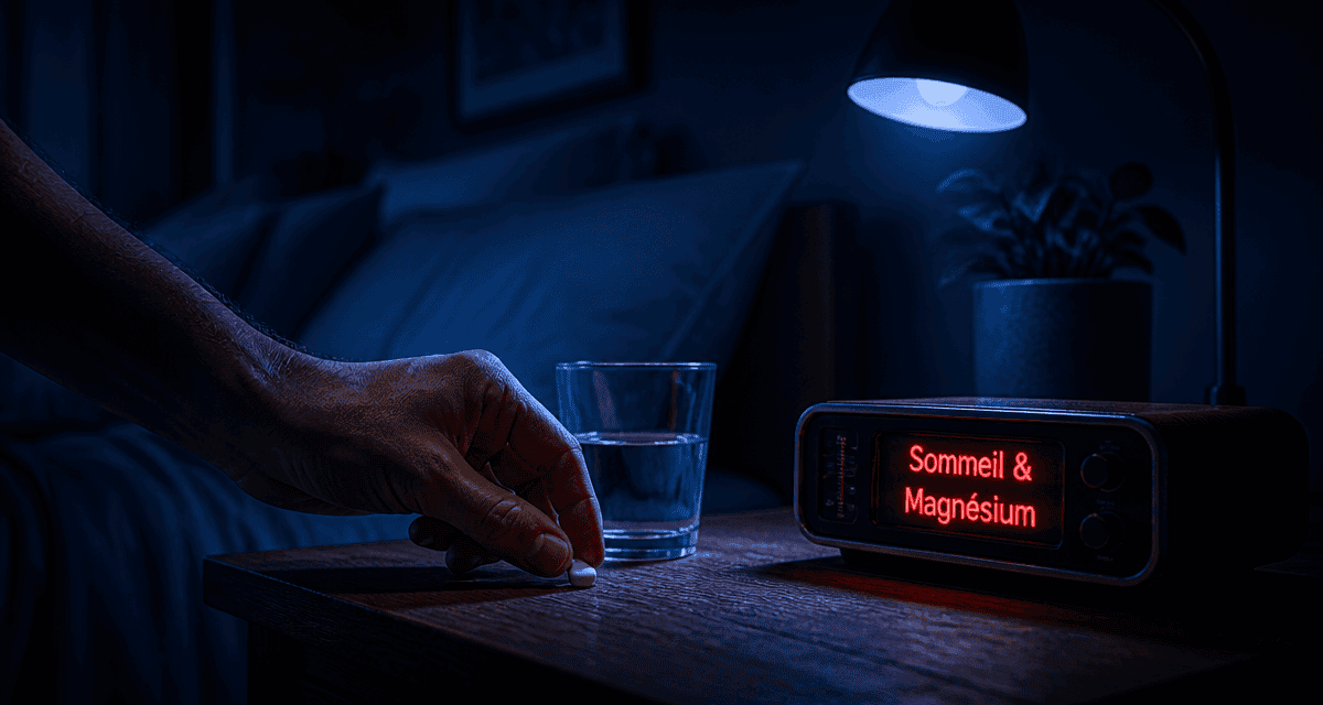 quel magnesium pour le sommeil, comprimé bisglycinate sur table de chevet