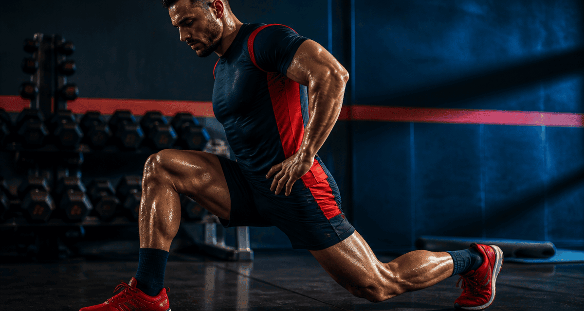 Renforcement musculaire course a pied fente sportive