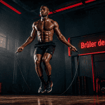 saut a la corde et perte de poids homme sportif