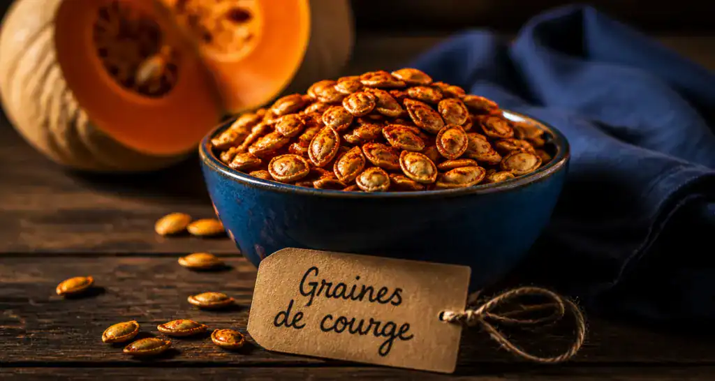 comment consommer les graines de courges bol grillées paprika