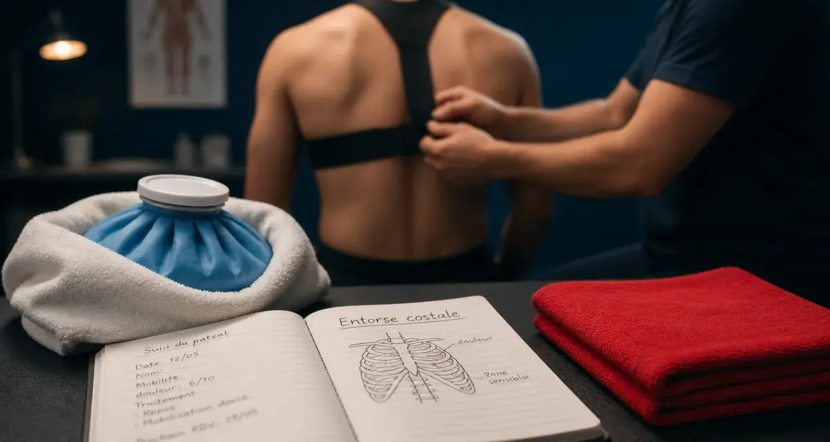 Entorse costale : combien de temps pour guérir (poche de glace et suivi)
